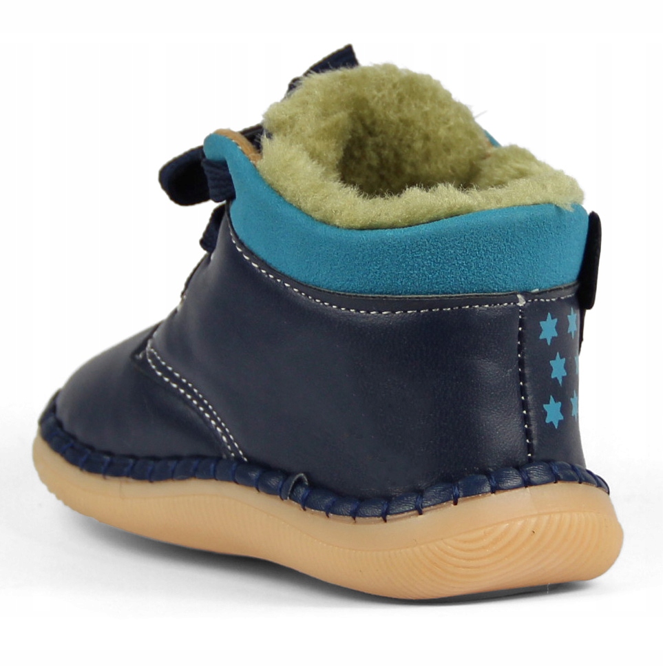KOZAKI DZIECIĘCE BUTY ZIMOWE CHŁOPIĘCE NIECHODKI ŚNIEGOWCE NIEMOWLĘCE 21 Kolor niebieski