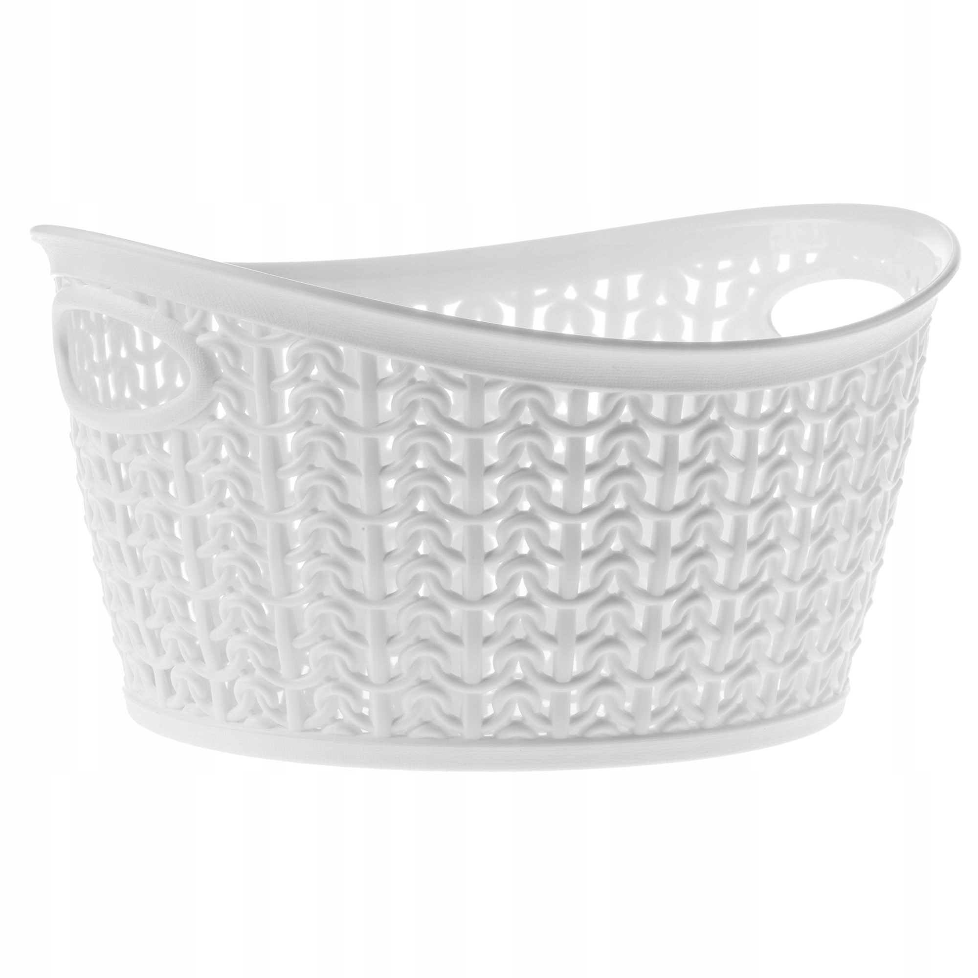 

Koszyk Owalny Z Uchwytami Organizer 1,5L Biały