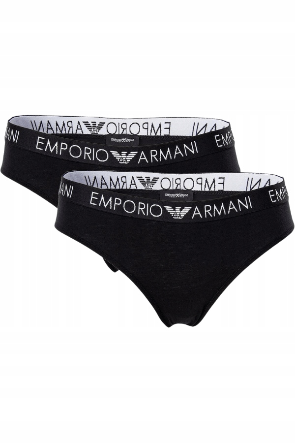 Dámské Kalhotky Emporio Armani Černé 2-PACK Xs