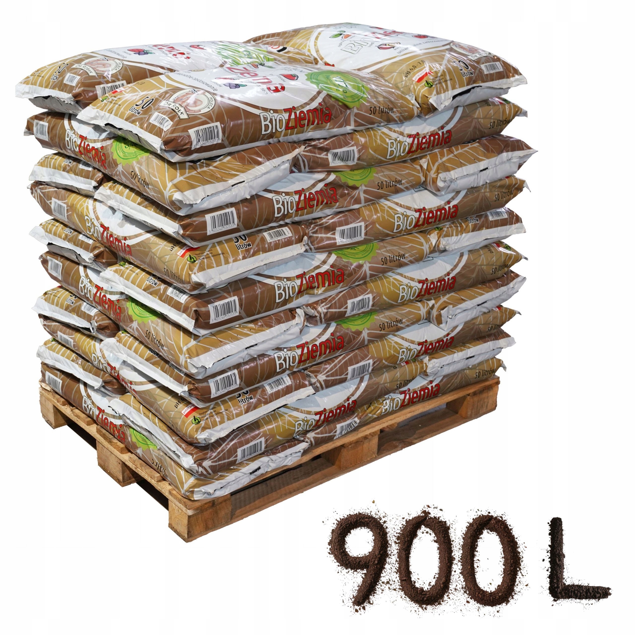 Ziemia Ogrodowa Bio Kompost 900L do pomidorów warzyw rozsad Paleta