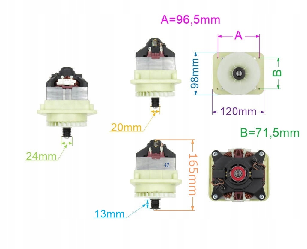 SILNIK KOSIARKI NAC LE12-32-PB-KC-21 1200W Marka NAC