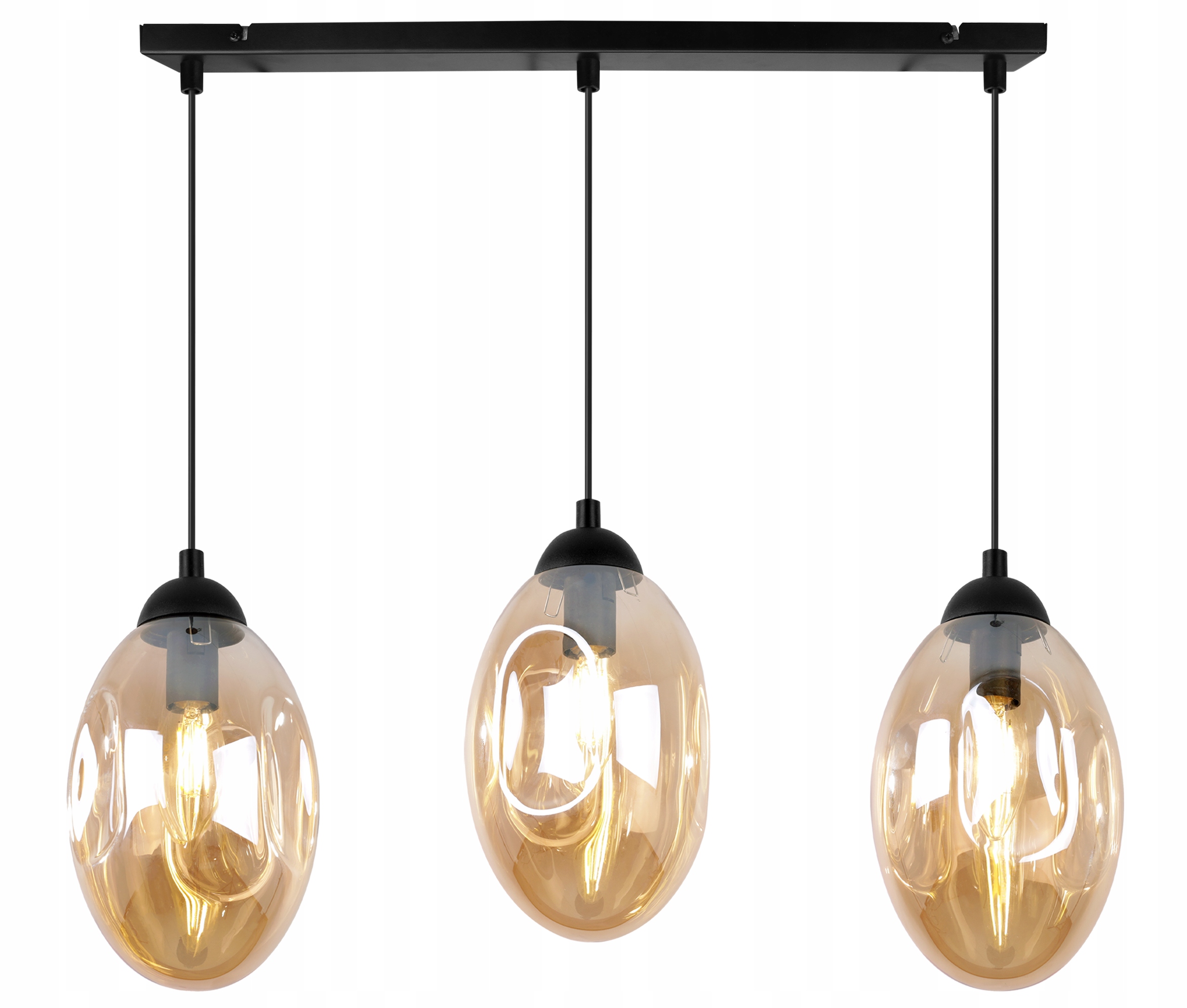 Stropná Závesná Lampa Luster Do Kuchyne, Obývačky, Izby, Sklenená Lišta E14