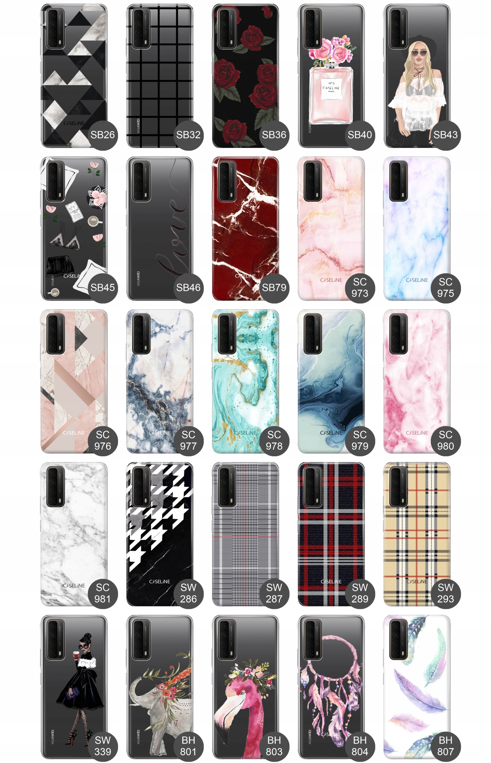 Etui do Huawei P Smart 2021 case wzory guma