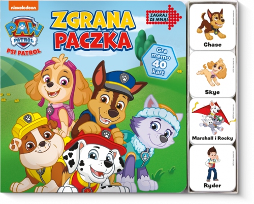 KSIĄŻKA PSI PATROL ZGRANA PACZKA + GRA MEMOS