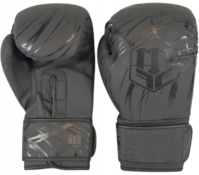 Rękawice bokserskie Masters Rpu-black/black 12 oz