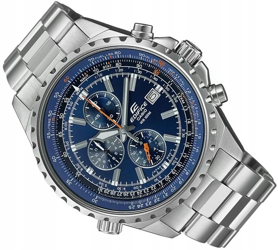 Pánské Hodinky Casio Edifice EF-527D-2AVUEF Pilot Chronograf WR100 45 mm