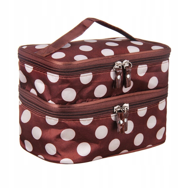 

Dwukomorowa Kosmetyczka Organizer Z Lusterkiem