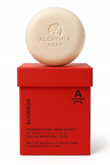 Italská mýdla Alchimia Soap Bourbon 3×150g Premium sada