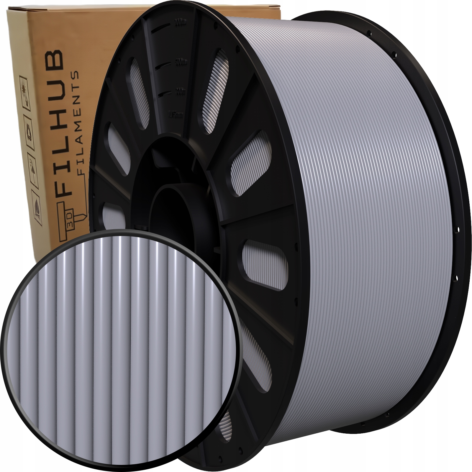 Filament Petg FilHub 1.75mm Szary 3kg
