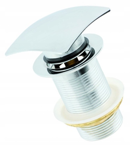 Korek bez przelewu klik-klak kwadratowy Hydroland srebrny 5/4" BEZ PRZELEWU