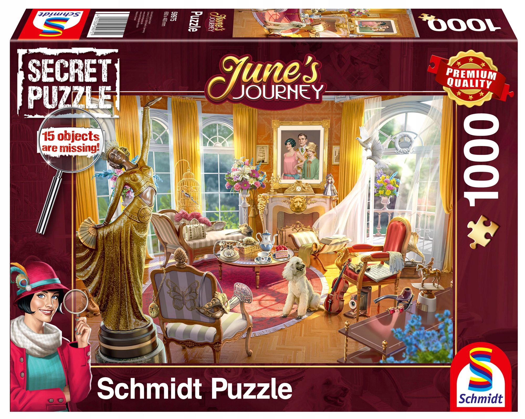 

Pq Secret Puzzle 1000 June's Journey Salon w domu