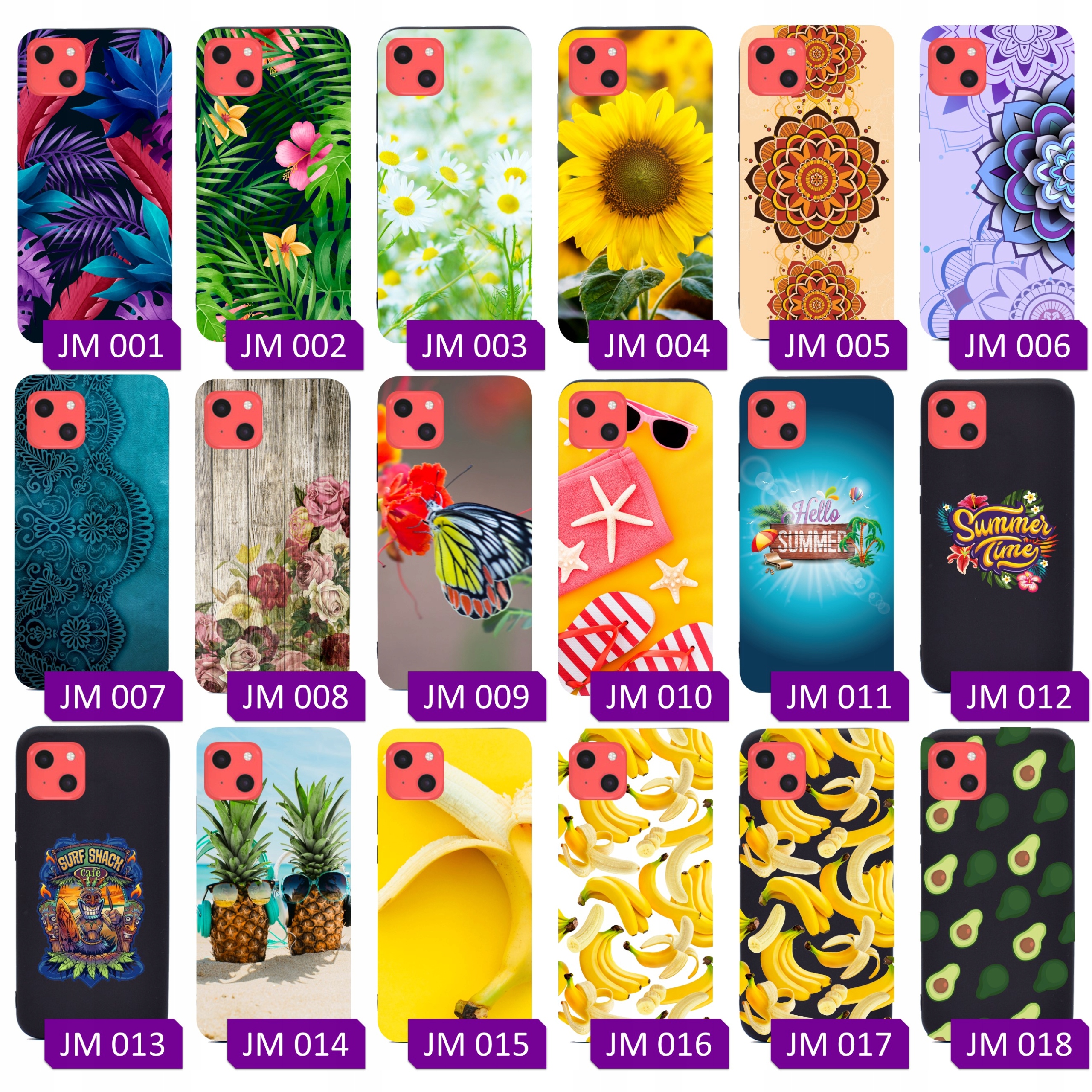 Etui czarne matowe do Iphone 13 Wzory nadruk Case Marka Inna