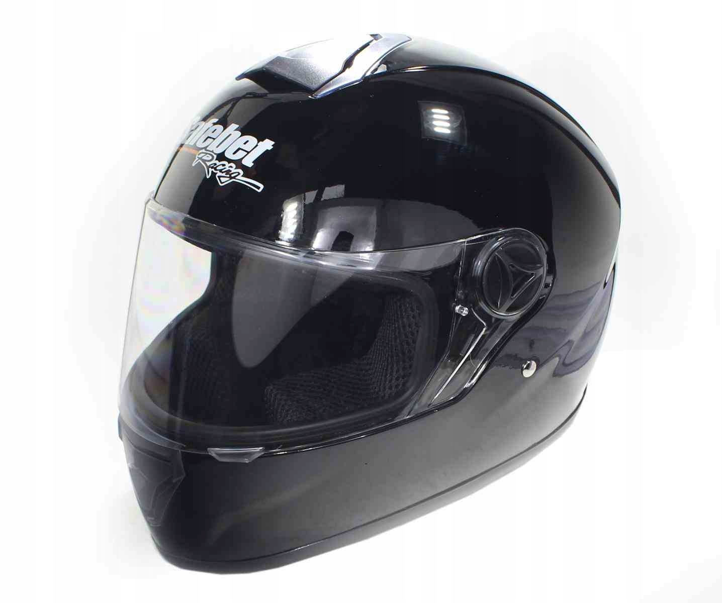 Kask Szczękowy Zamknięty Hulajnoga Motocyklowy Skuter Quad Czarny XL