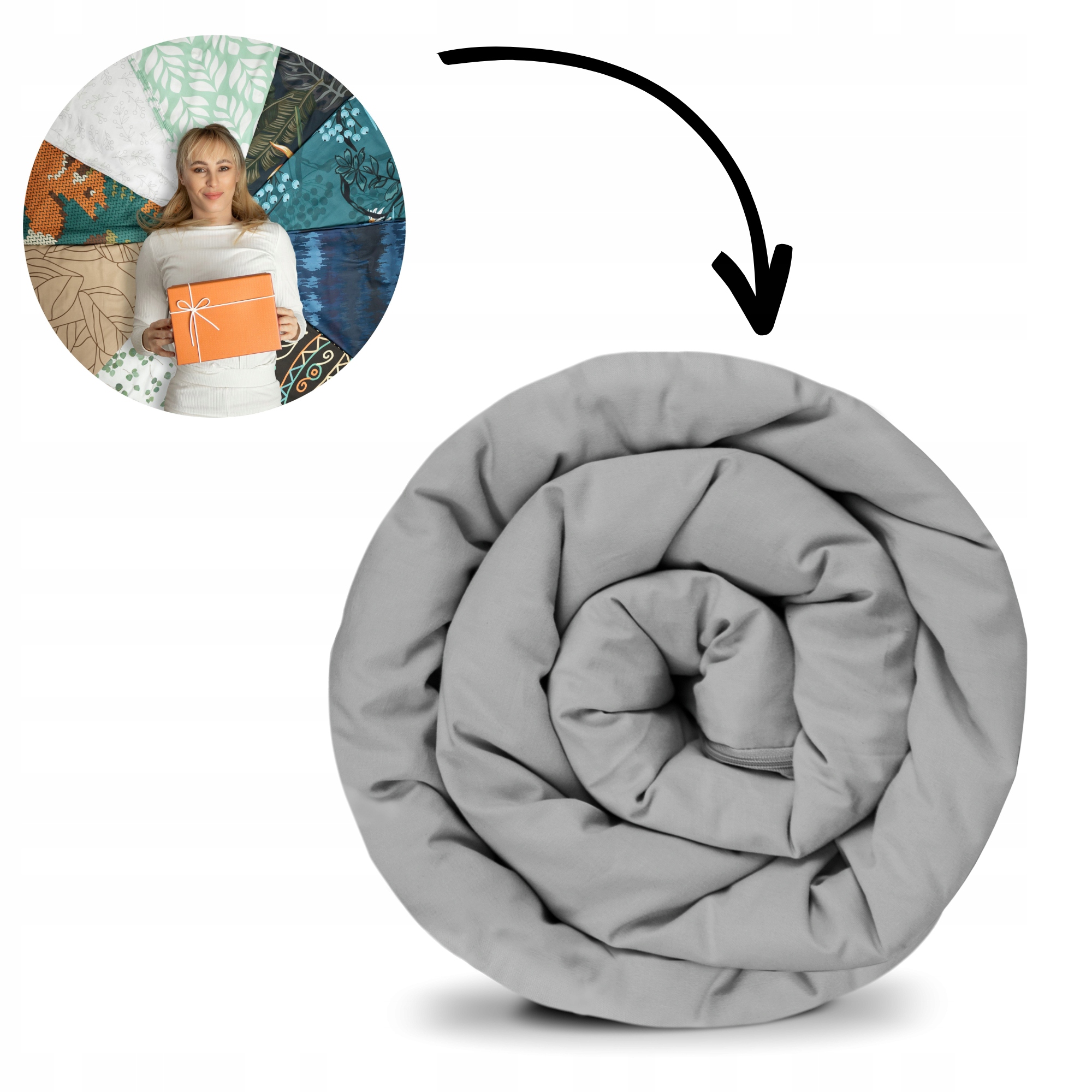 Poszewka na kołdrę Gravity Bawełna 150x220 cm