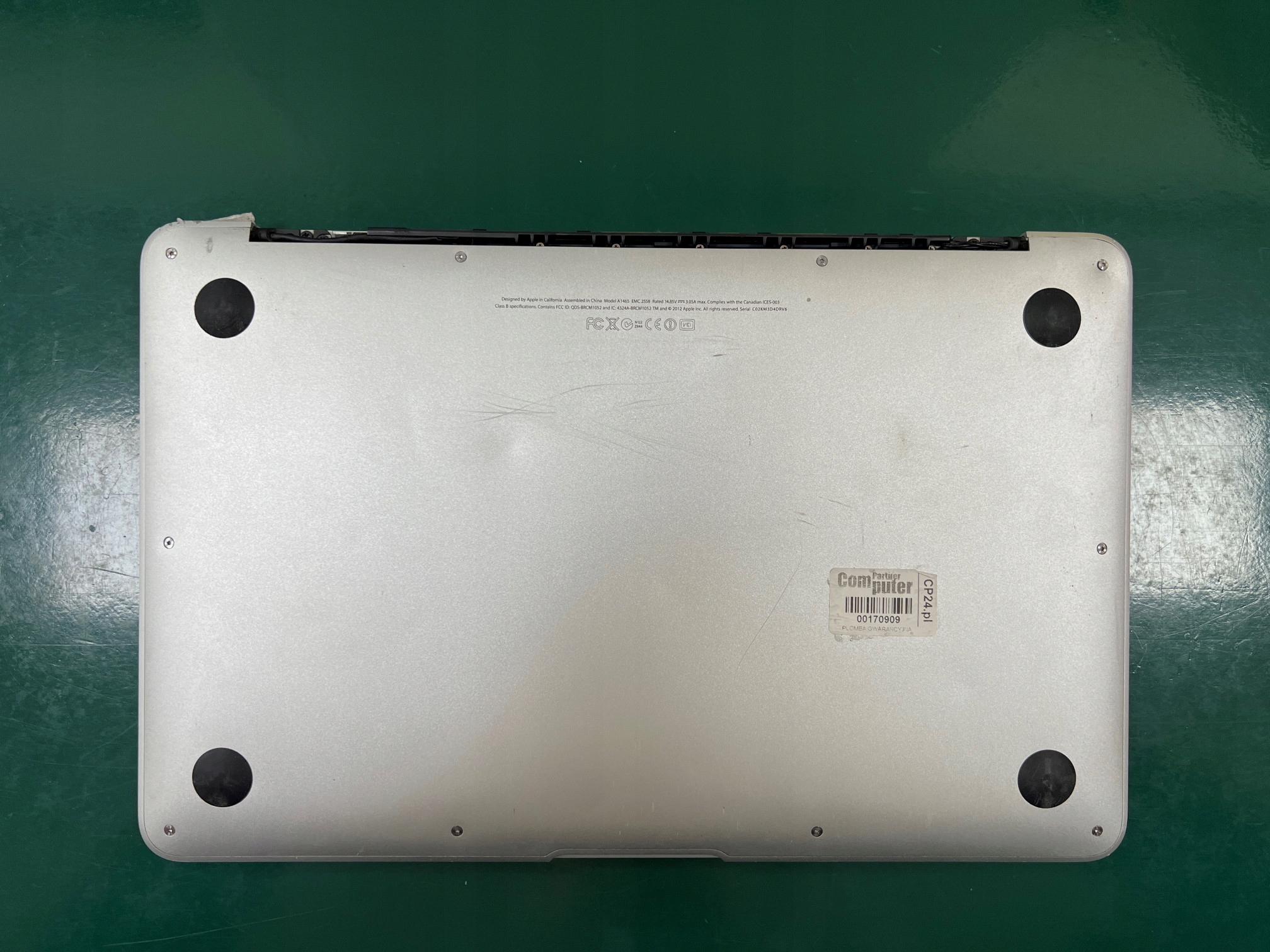 APPLE MACBOOK AIR 5,1 A1465 2012 MID na części Układ klawiatury US international (qwerty)