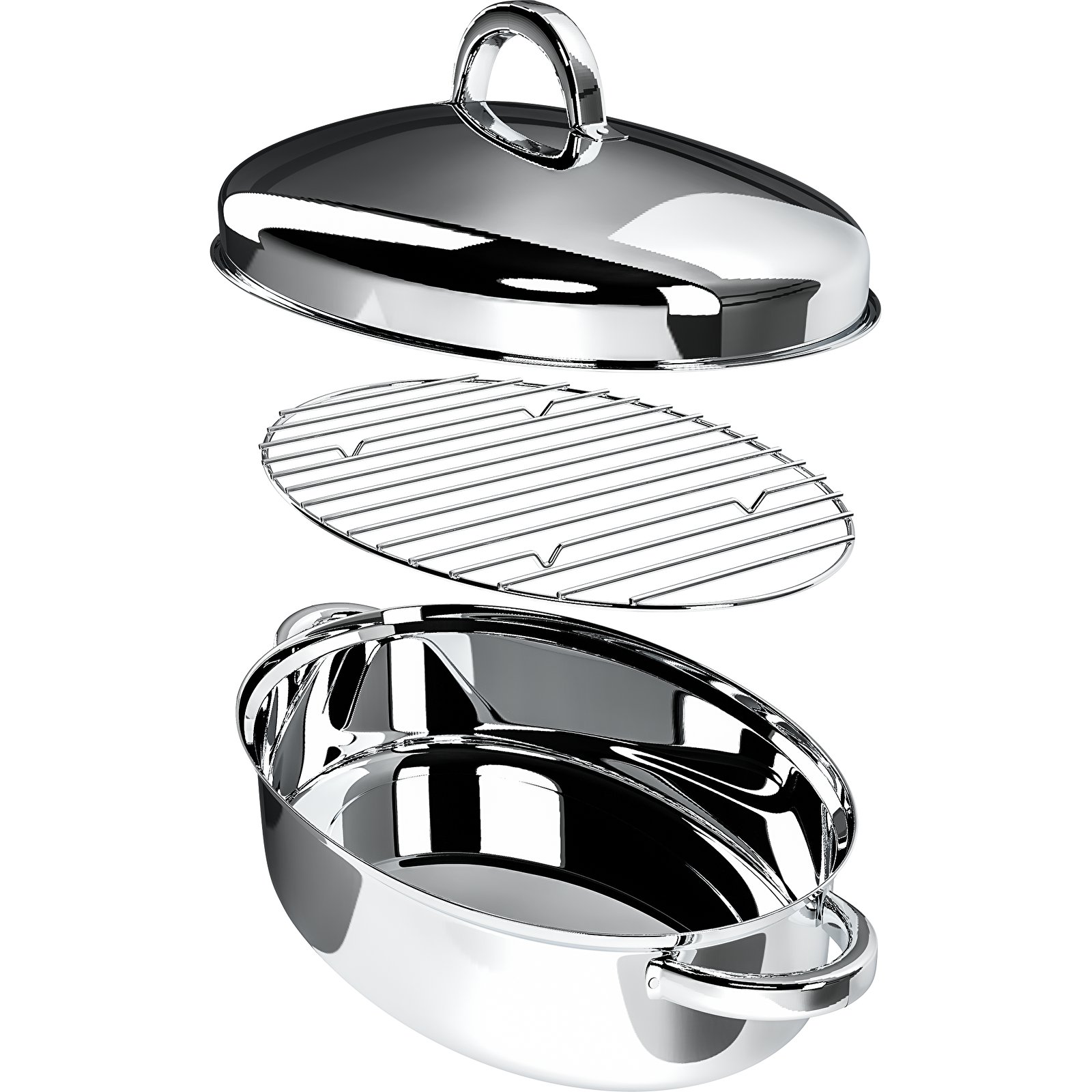 

Brytfanna Gęsiarka Stal Nierdzewna Z Rusztem