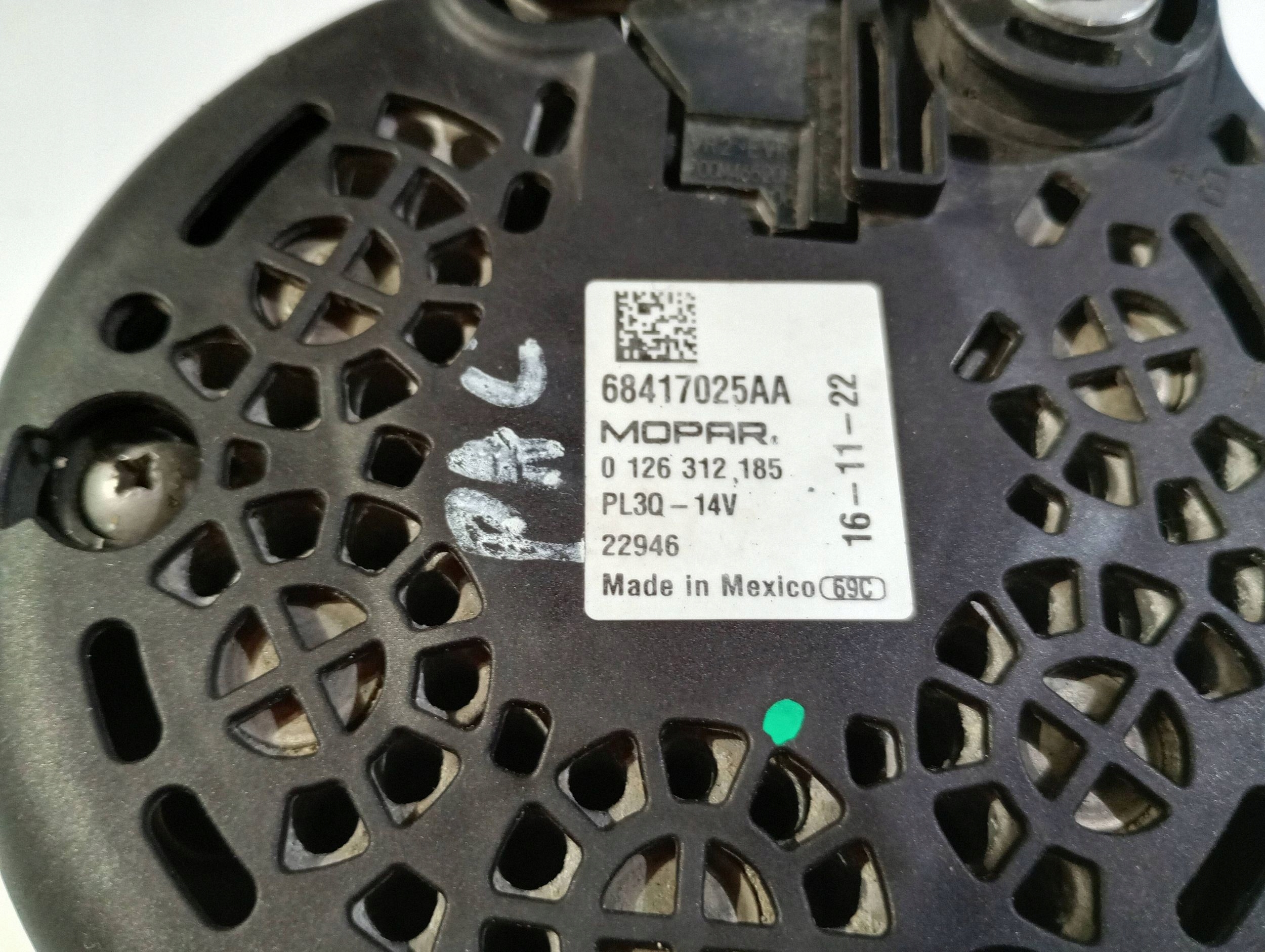 Alternator pradnica Chrysler Pacifica 3.6 2021