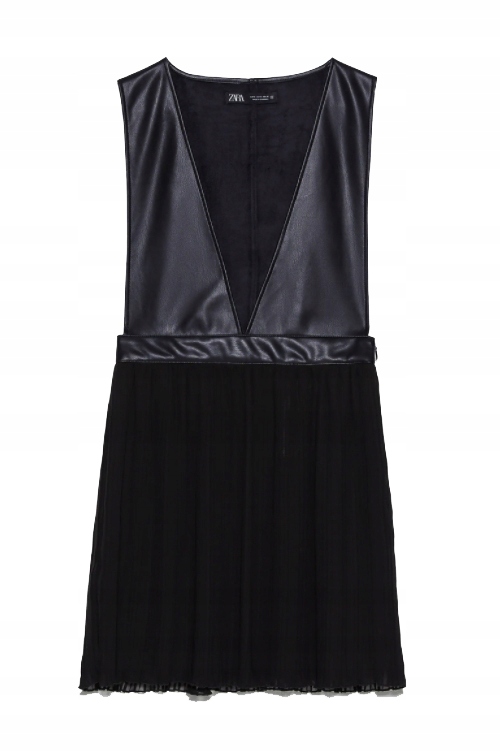 Černá šaty mini Zara kůže S