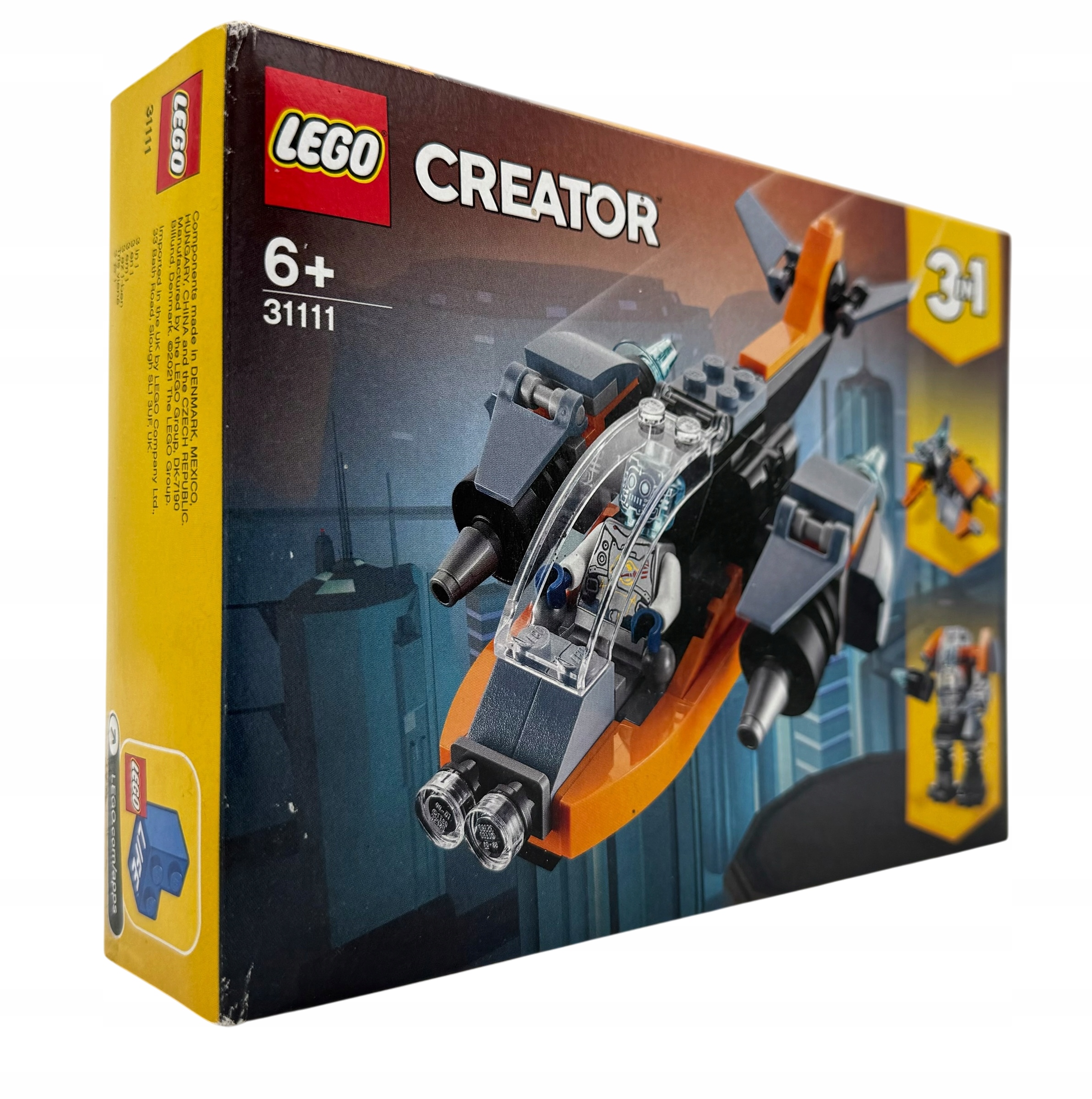 Lego Creator 3 w 1 31111 Cyberdron 3 w 1
