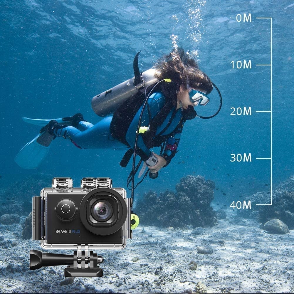 AKASO Kamera Sportowa 4K 30FPS 20MP WiFi Ekran Dotykowy EIS 4X Zoom 40m — miniatura 8