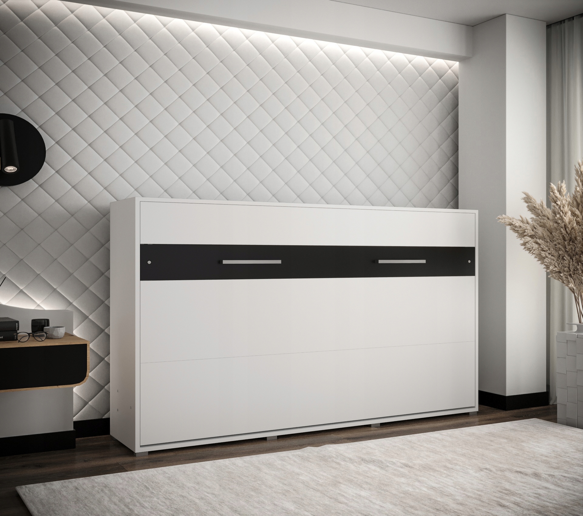 Półkotapczan poziomy Łóżko w szafie 120 cm HOME Kolekcja HOME