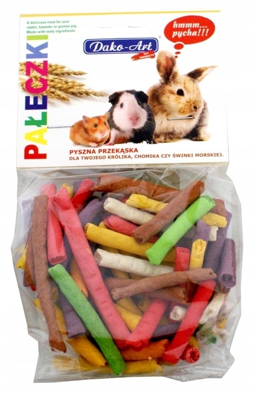 Levně Dako art Barevné tyčinky Hlodavec pamlsek 5 kg