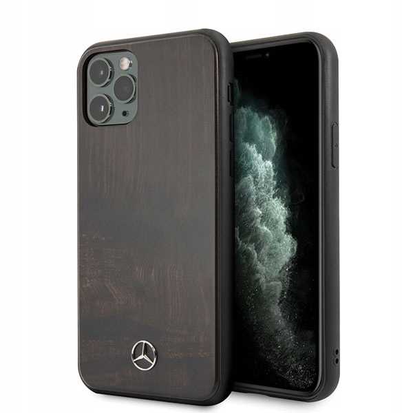 Pouzdro Pro Iphone 11 Pro Max Mercedes -benz Wood Line Rossewood