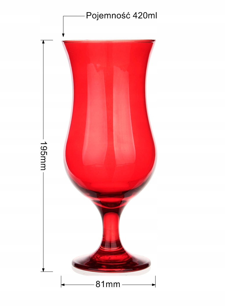 6x KIELISZEK KOKTAJLOWY 420ml RAINBOW MIX, DRINKI Kod producenta 57-0032-0420-5195-26