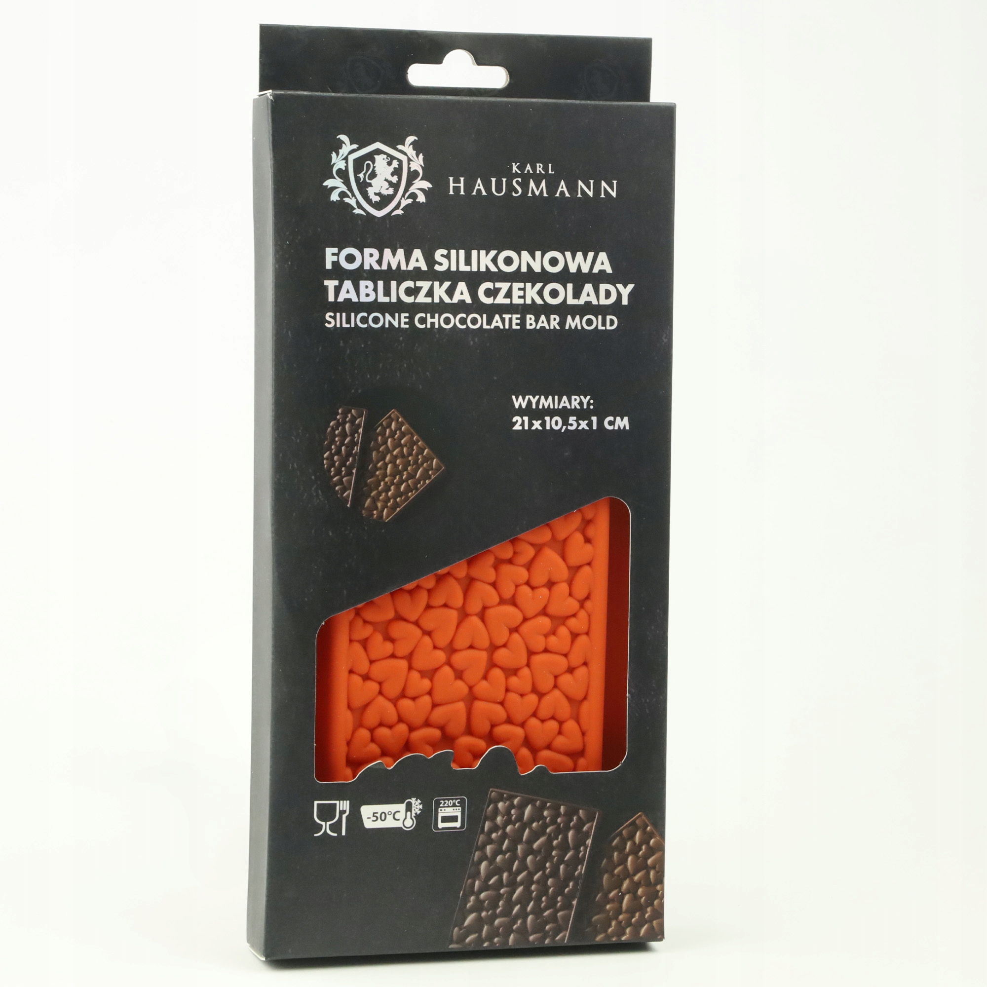 FORMA SILIKONOWA TABLICZKA DO CZEKOLADY WZÓR 15SZT LÓD DESER 10,5 x 21 CM