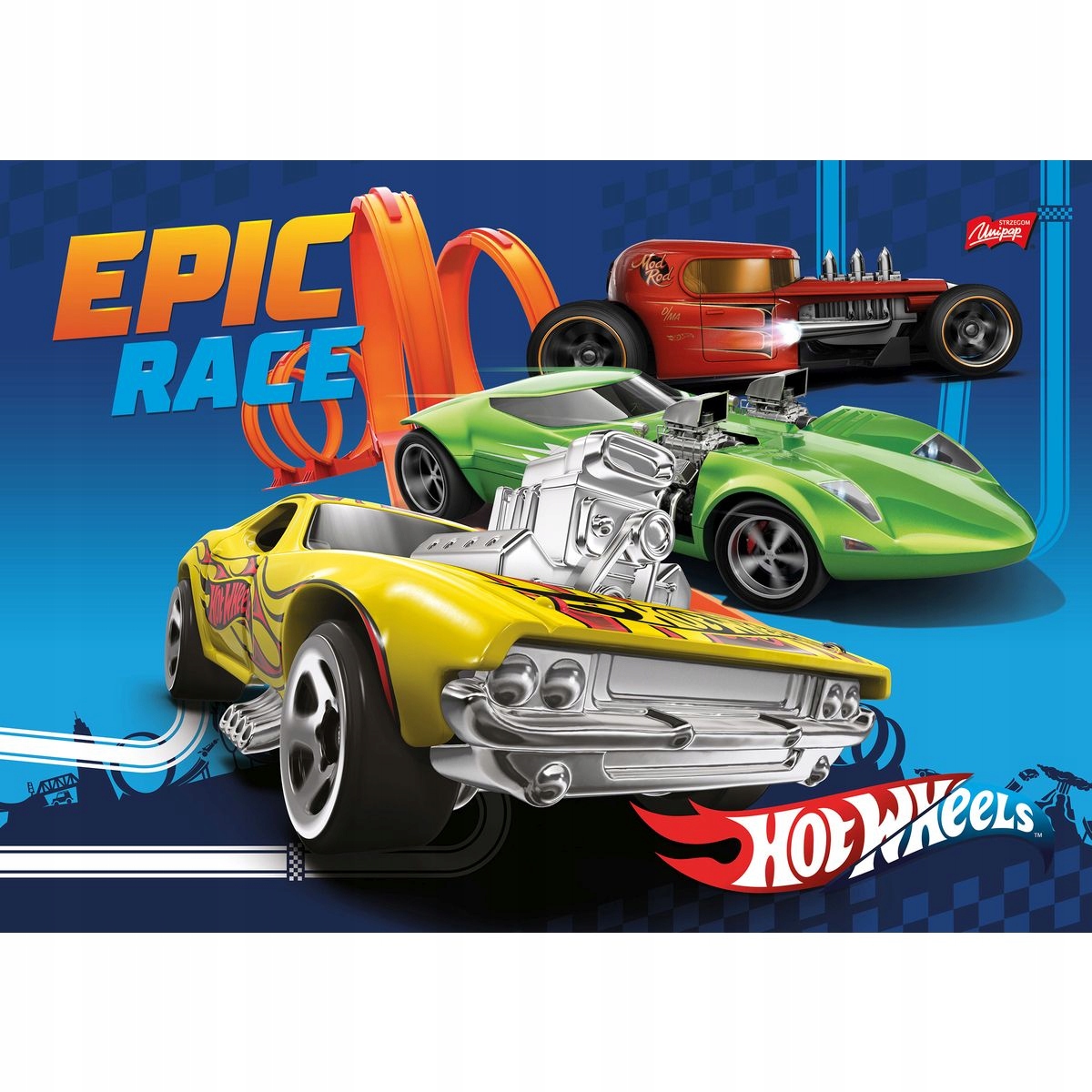 

Podkład Podkładka Na Biurko A3 Hot Wheels Unipap