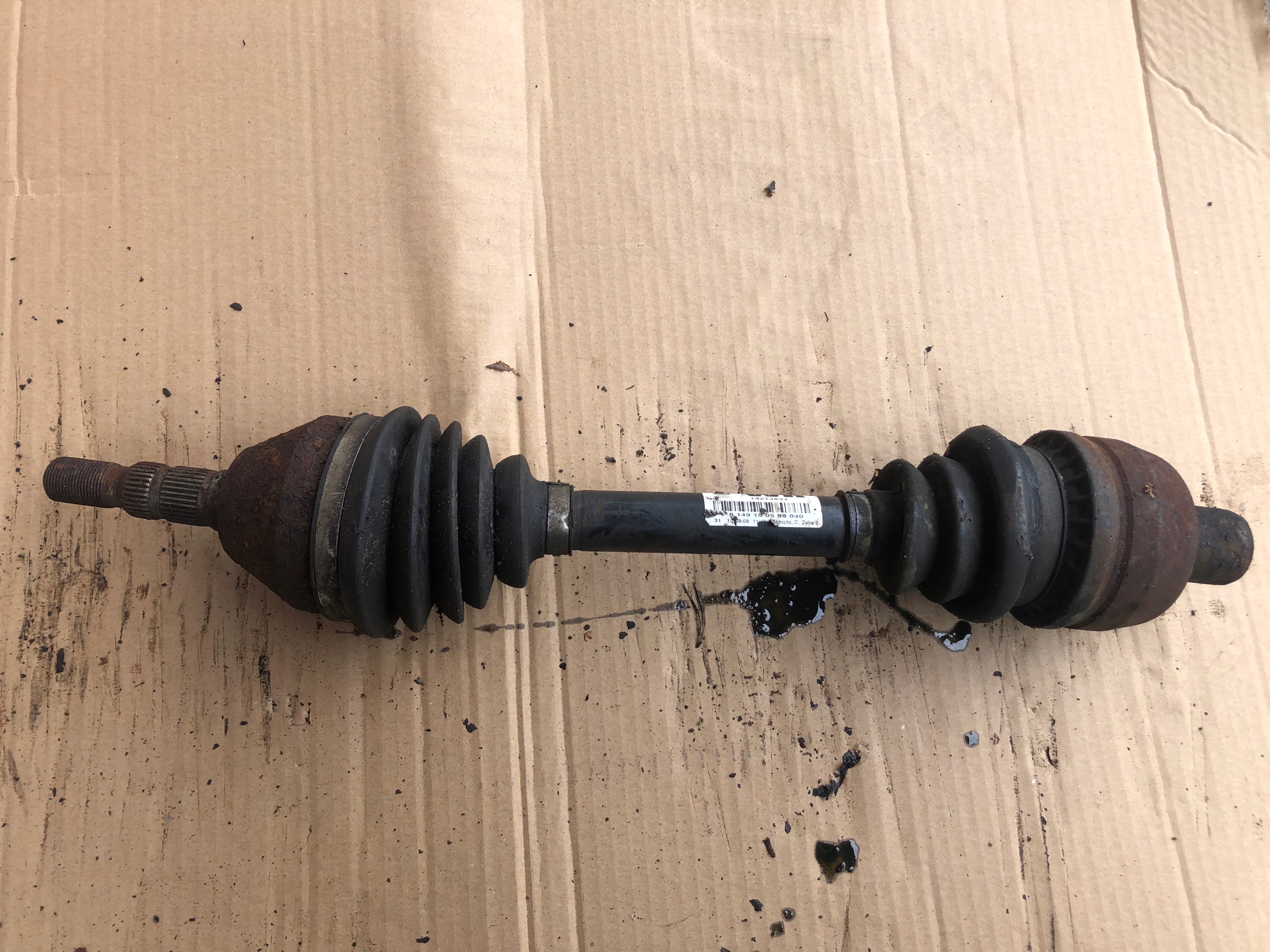 semi-axis right OPEL 13214837