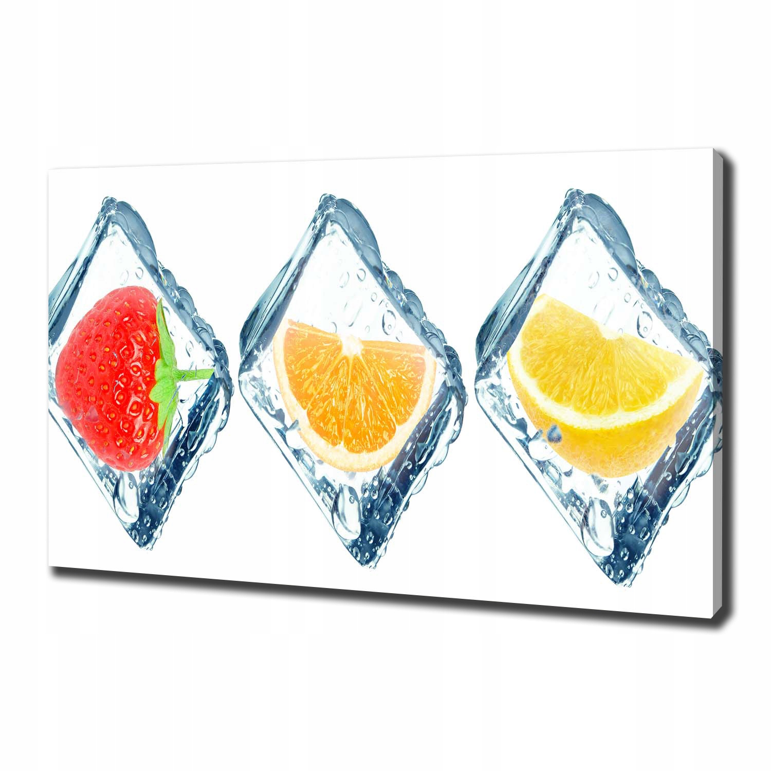 

Foto obraz na płótnie Owoce w kostkach 100x70 cm