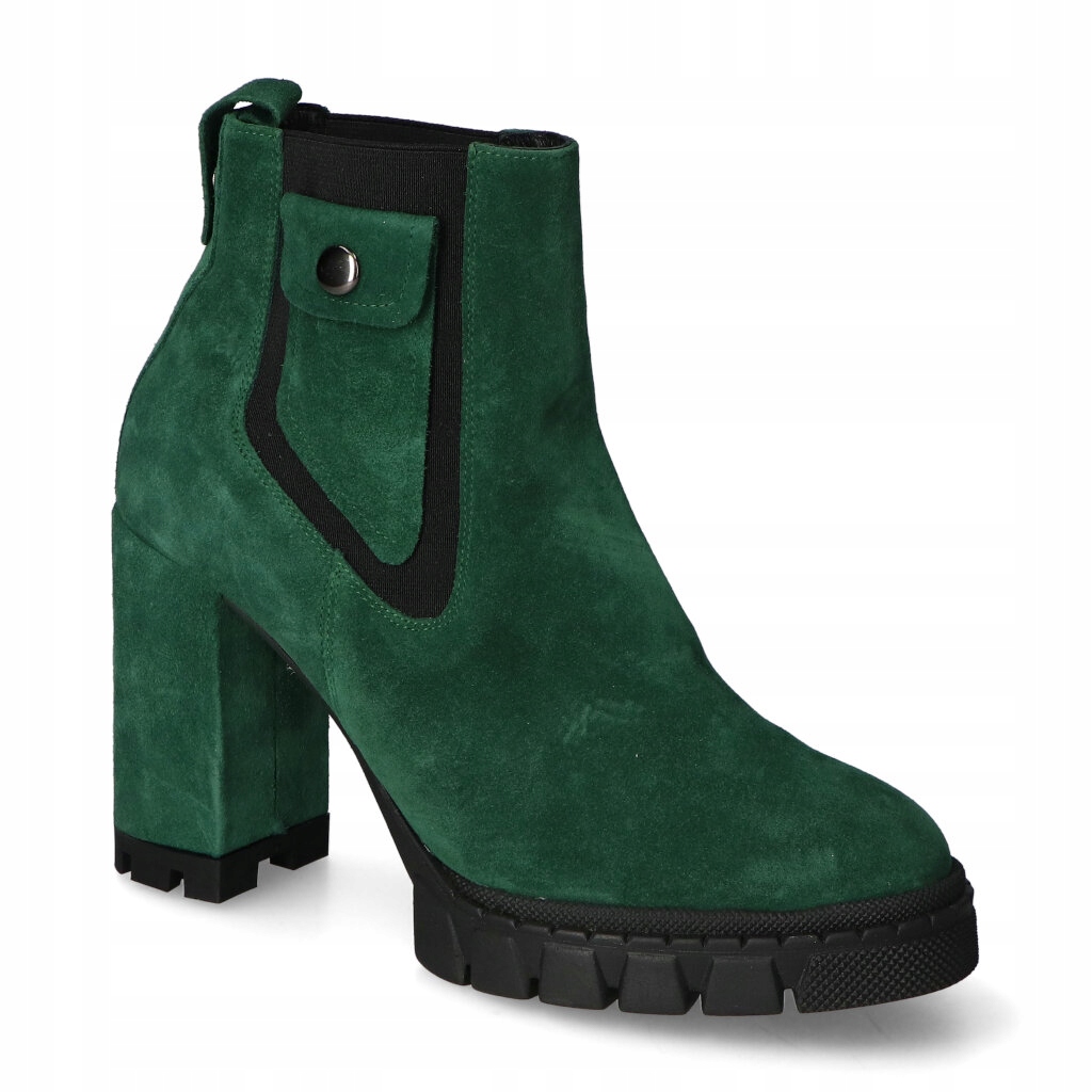 Kotníkové Boty Damiss 641/2/A Zelené velurové 38
