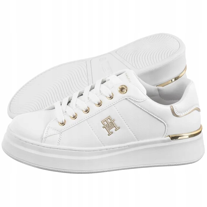 Buty Sneakersy Tommy Hilfiger Low Cut Lace-Up Sneaker White T3A9-33749