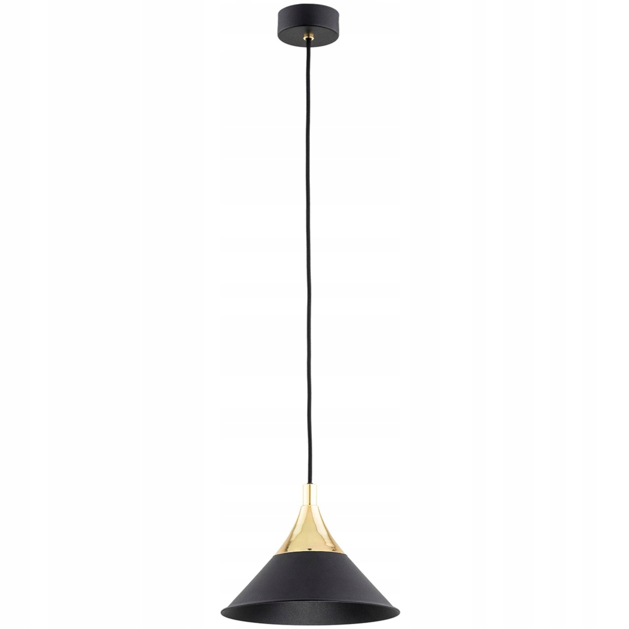 Závěsná stropní lampa černo-zlatá do kuchyně nad stůl, ostrov Masseto