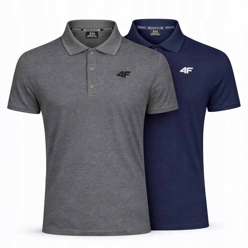 Tričko Pánské Polo 4F Sportovní Komplet Set 2PAK M M0770 SS26