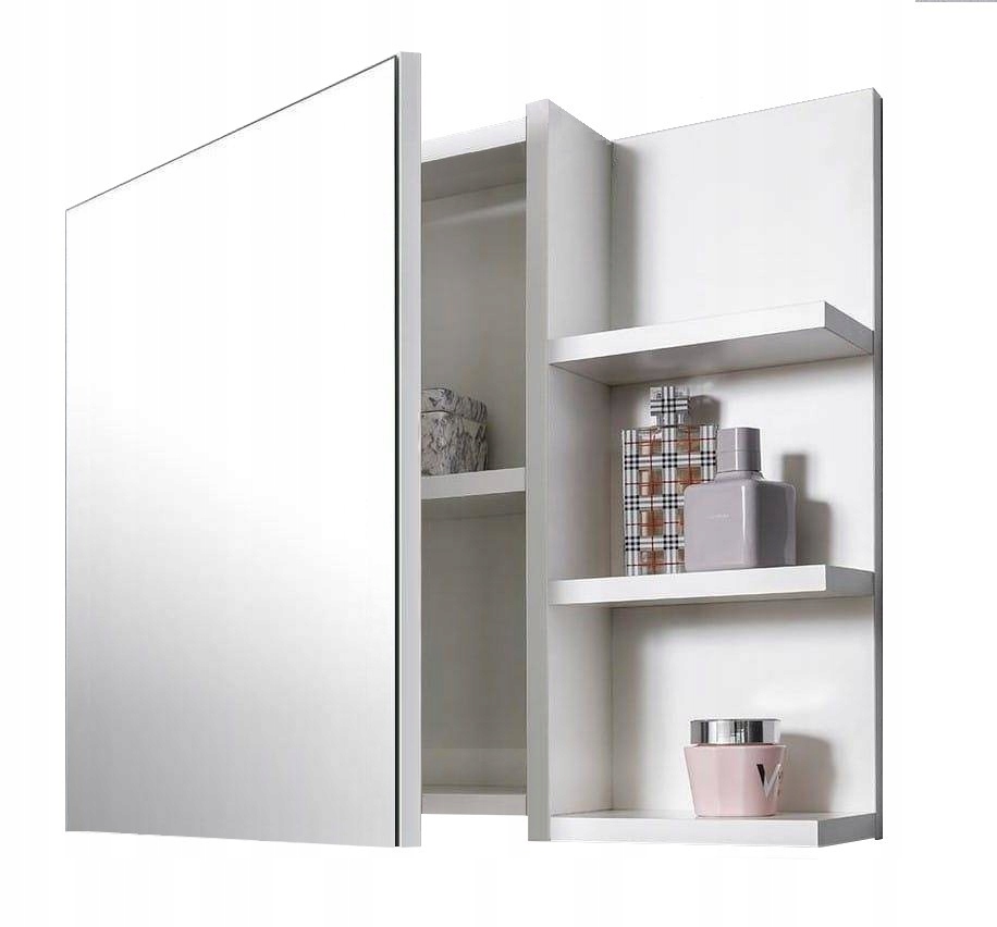 Szafka lustrzana wisząca z oświetleniem LED Szafka łazienkowa z listrem Kod producenta GPNWD_B_P+LED