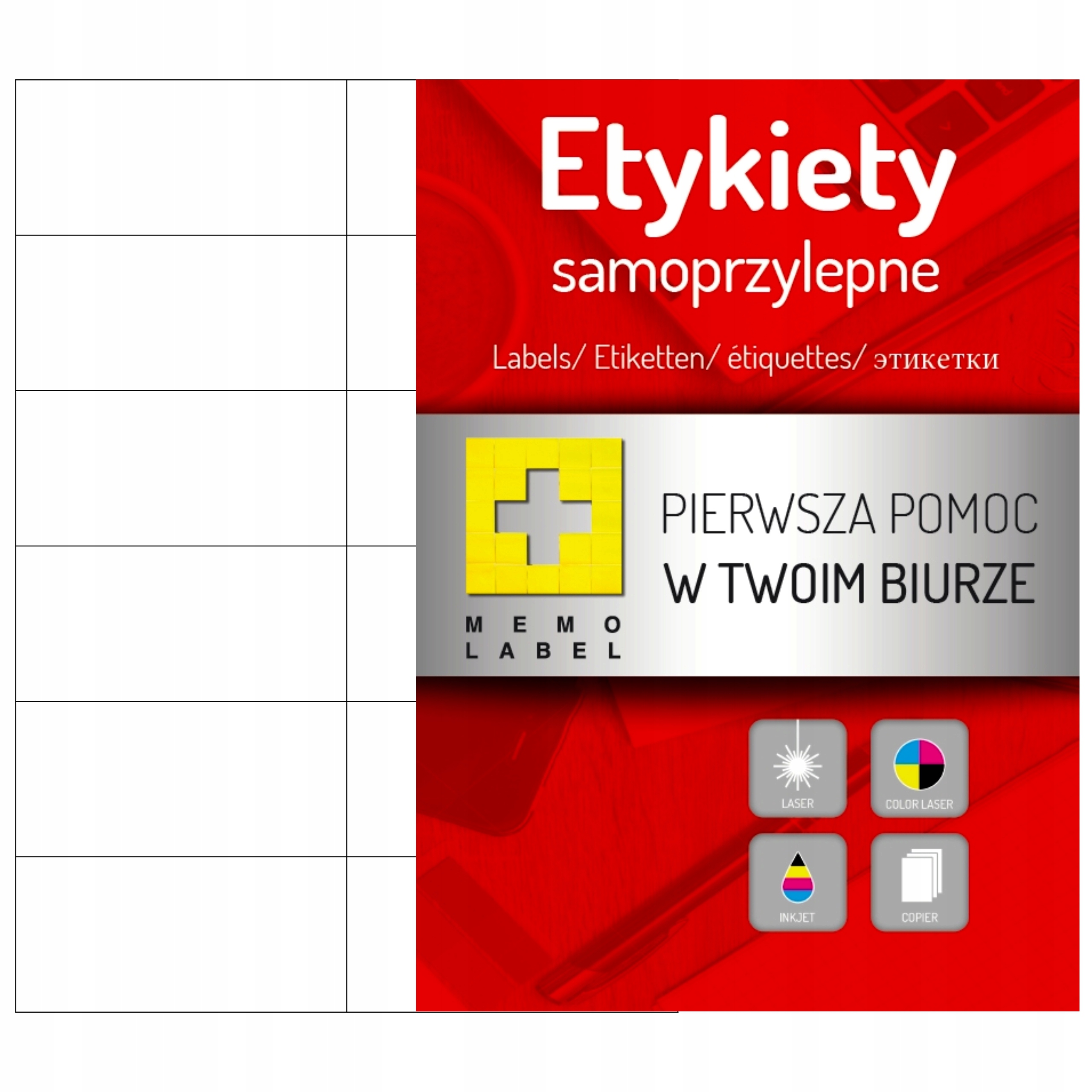 

Etykiety samoprzylepne do drukarki A4 105x48 (12)