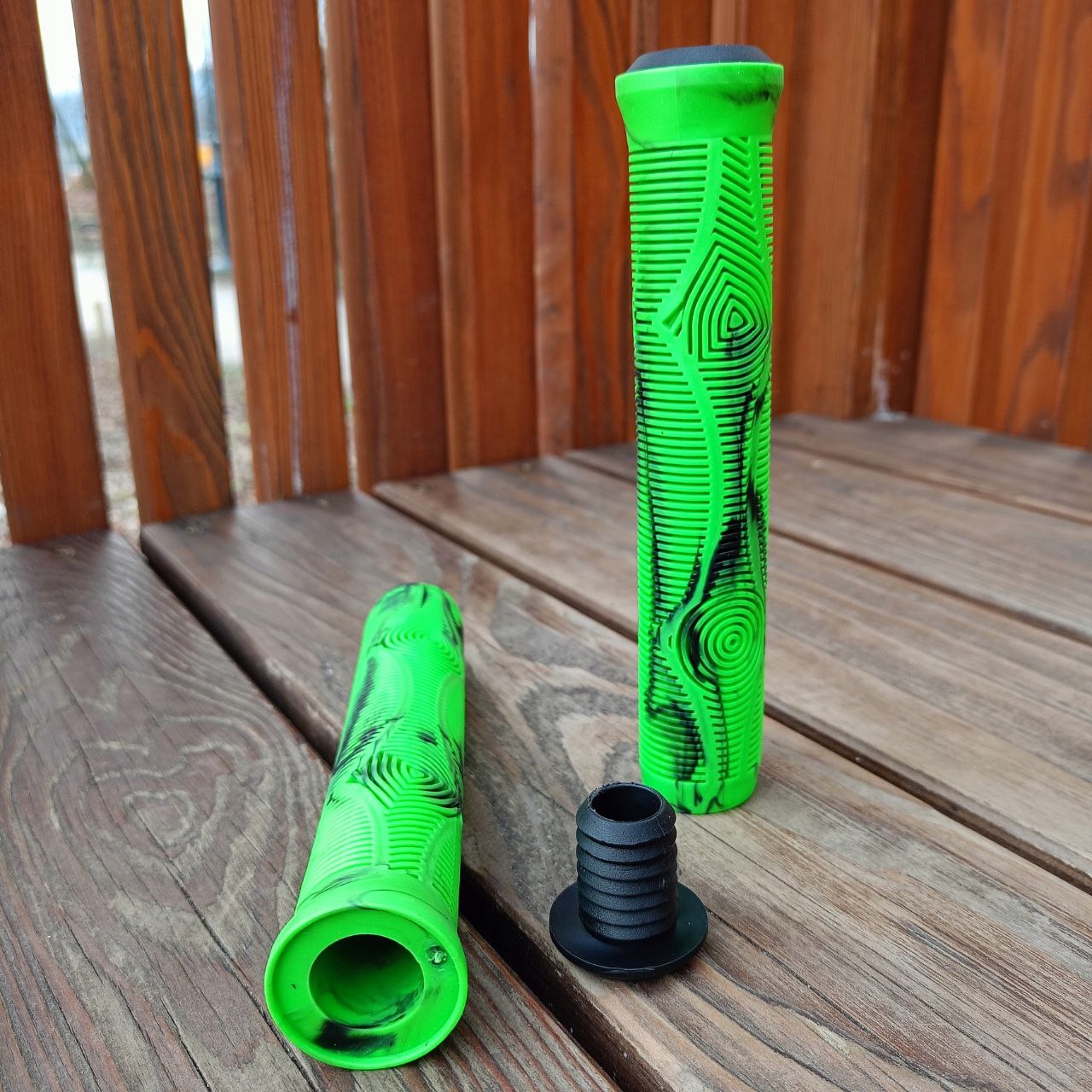 Rączki gripy Maraton 167mm do hulajnogi zielony Marka Inna marka