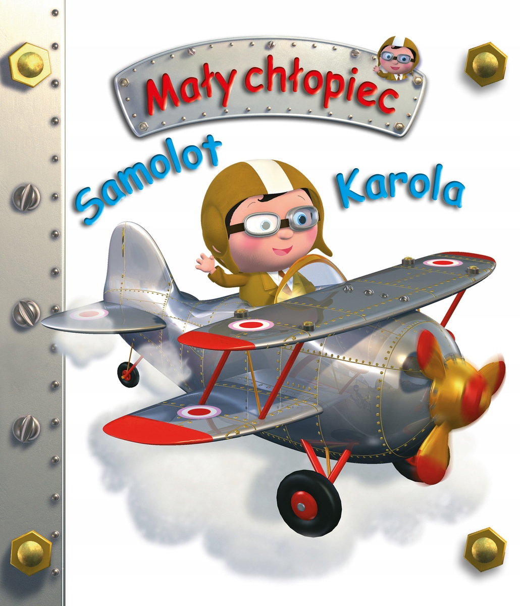 

Mały Chłopiec Samolot Karola Dla Dzieci Twarda
