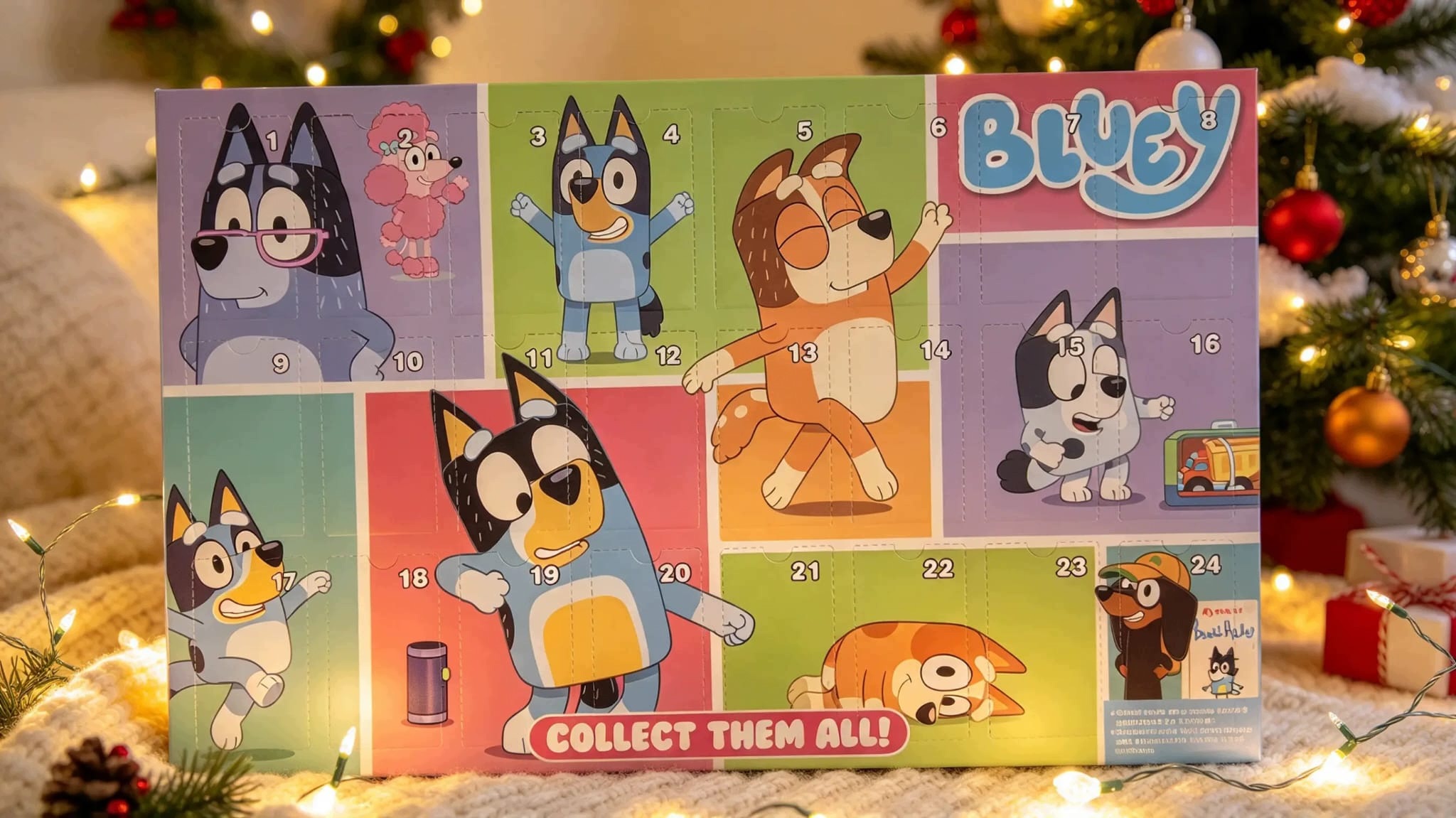 Адвент-календарь Bluey, 24 сюрприза-игрушки, от 3 лет — фото 3