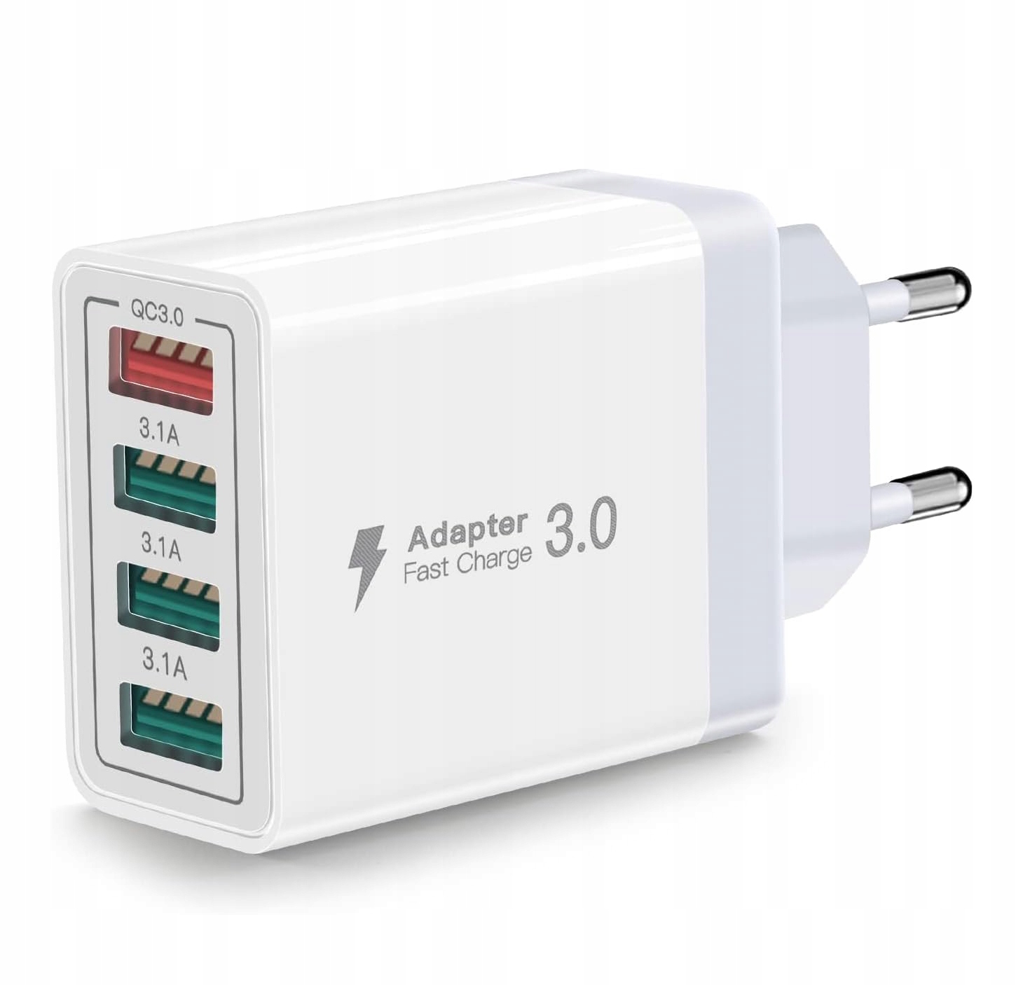 4 PORTY WIELE WTYCZEK DO ŁADOWANIA QC3.0 ŁADOWARKA USB DLA IPHONE GALAXY Marka Inna