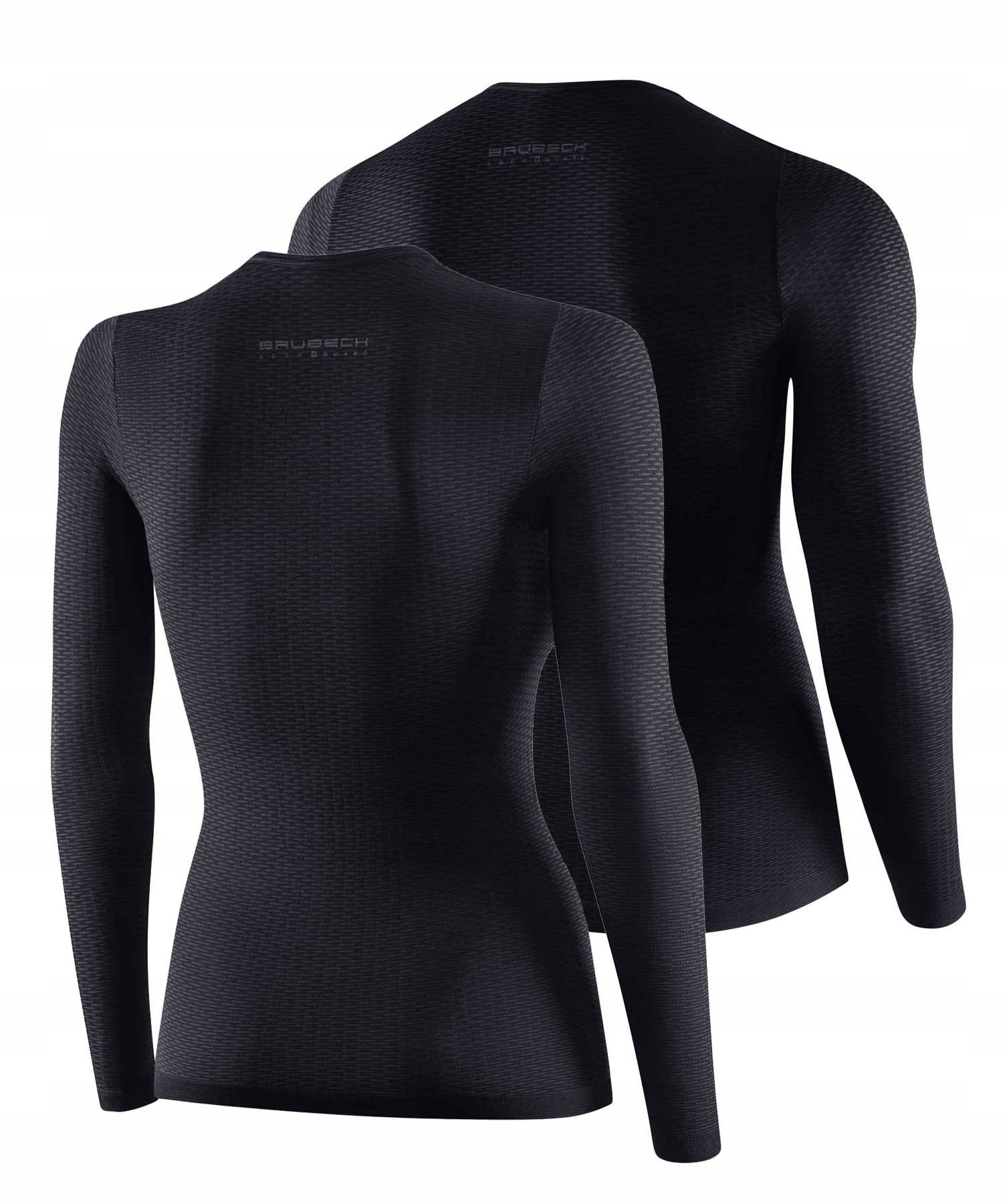 BRUBECK BASE LAYER KOSZULKA TERMOAKTYWNA UNISEX DŁUGI RĘKAW POTÓWKA S Długość całkowita 47 cm