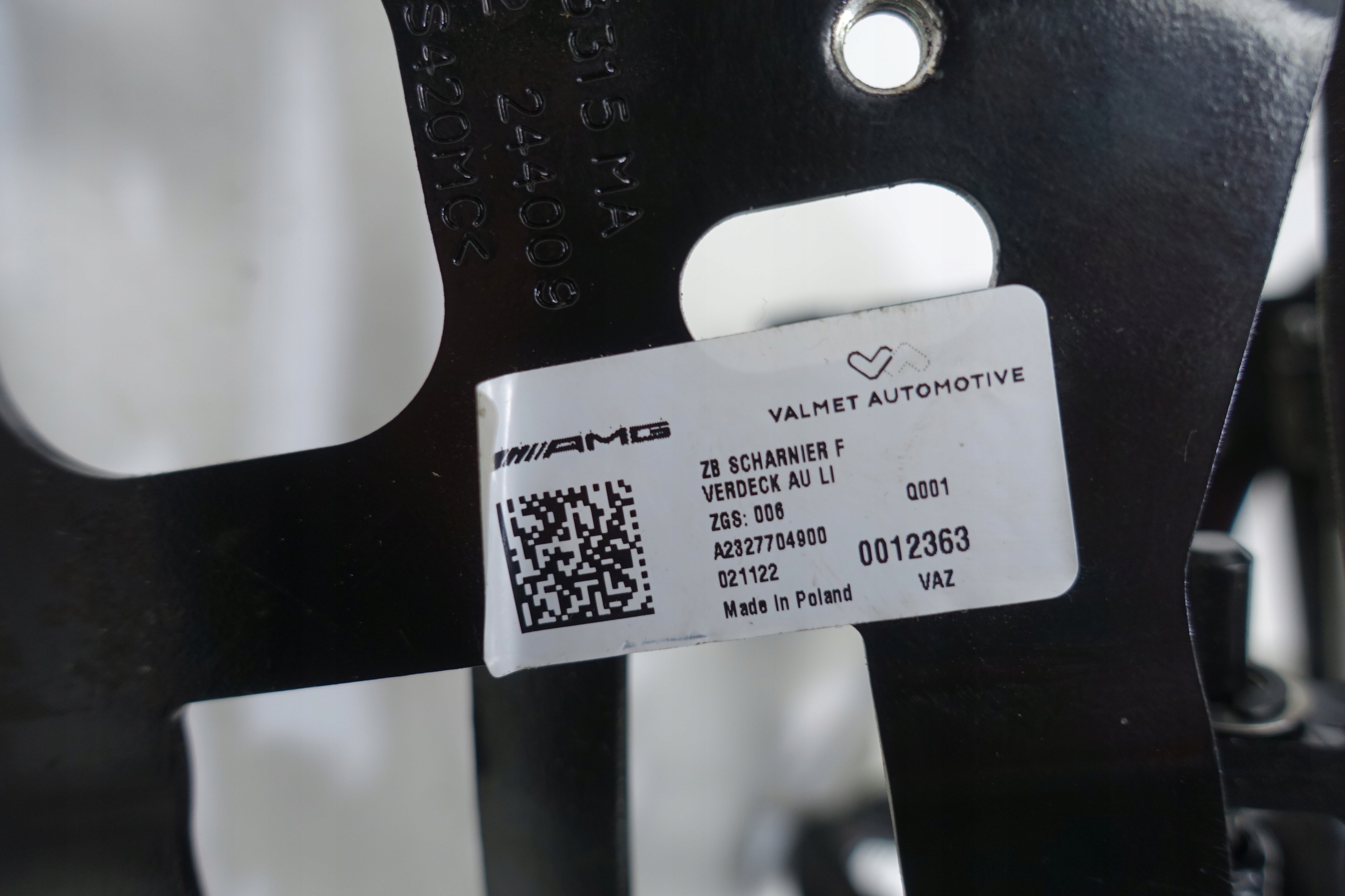 SILNICZEK MECHANIZM OTWIERANIA DACHU MERCE SL R232 Wersja Europejska