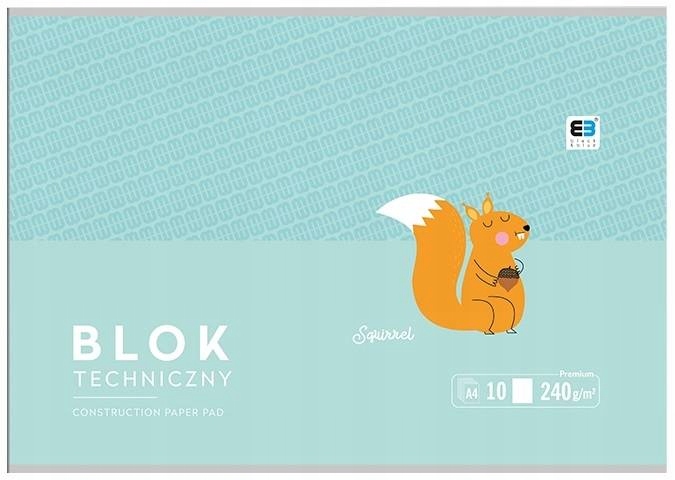 Blok Techniczny A4 10 Kartek Białych Interdruk Format A4