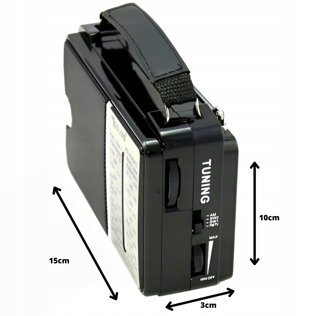 RADIO KUCHENNE PRZENOŚNE BUDOWLANE NA BATERIE 230V Model RX-606AC