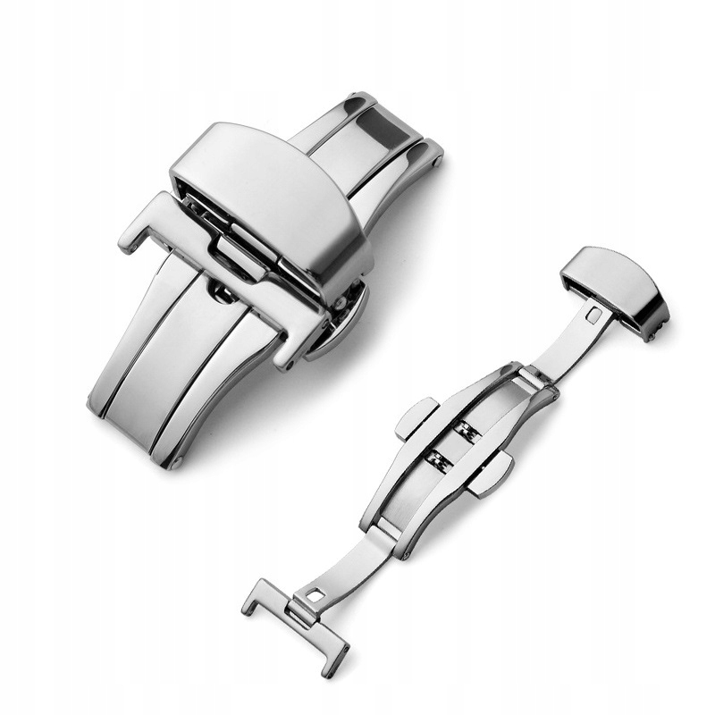 KLAMRA ZAPIĘCIE MOTYLKOWE DO PASKA DO ZEGARKA 18MM