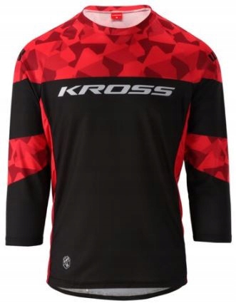 tričko Kross Hyde krt replica černo červené