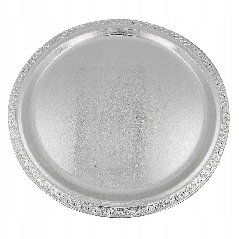 

Taca metalowa Srebrna platerowana 34 cm