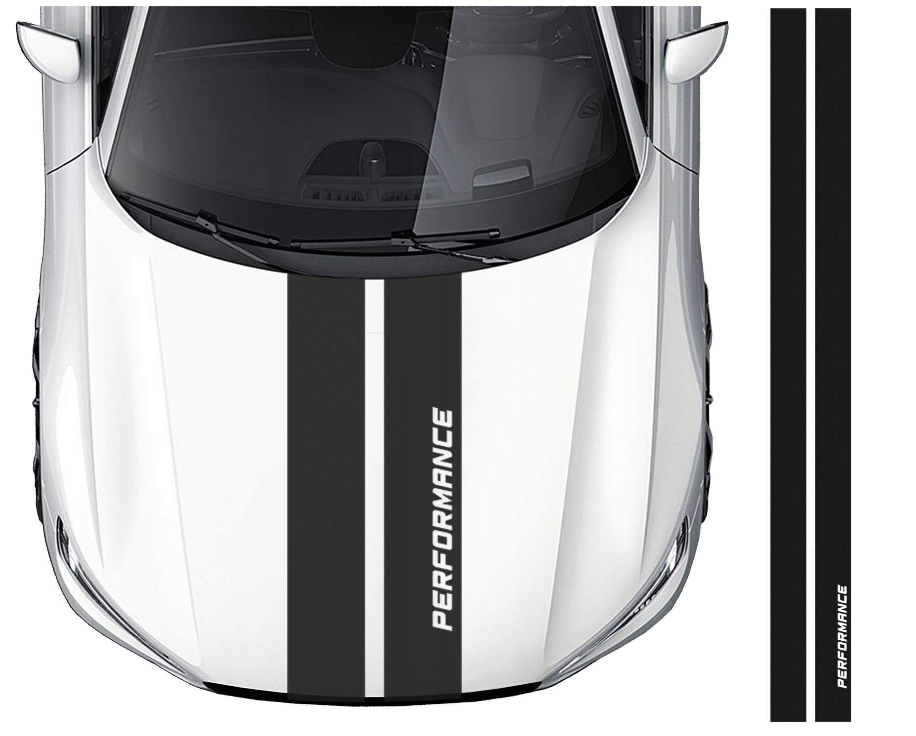 

Pasy Na Samochód naklejki 2x20cm x 4m Performance